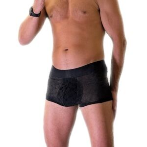 Savage X Fenty Black Lace Boxer Briefs